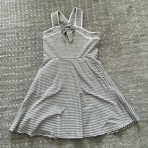 Mable and Honey gray and white stripe size 12 dress